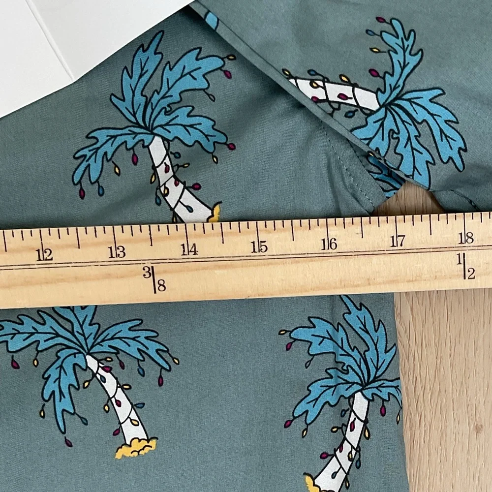 SVRN CODE Boys Long Sleeve with Tie Palm‎ Tree Design Size 10/12 NWT